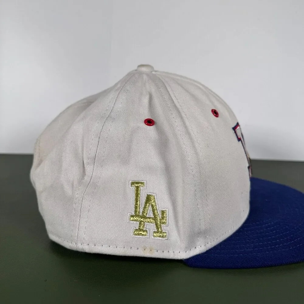 Los Angeles Dodgers New Era 9FIFTY Snapback Hat Stars USA Flag Navy Blue